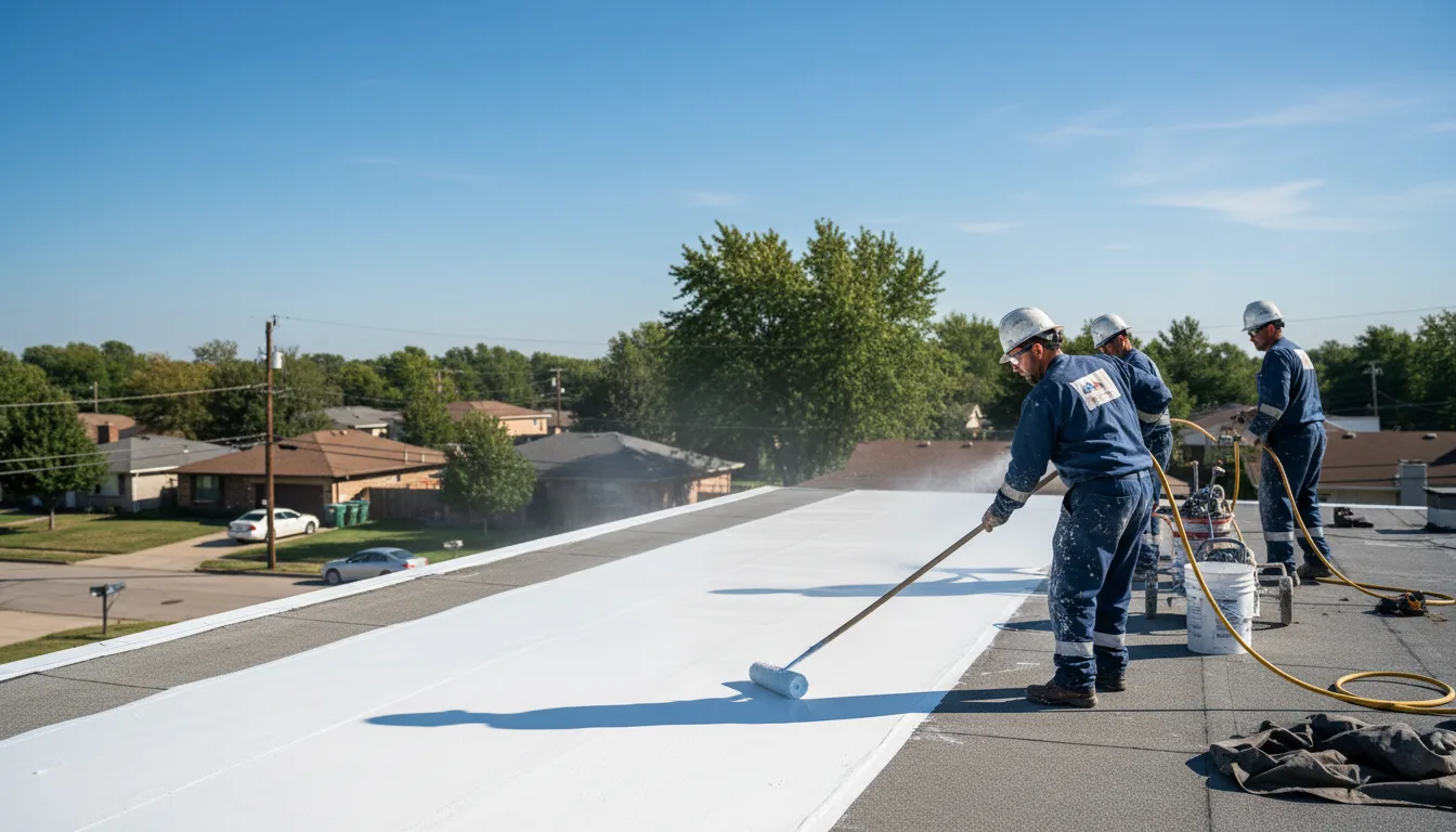 Commercial roof coating in Bourneville, OH near me
